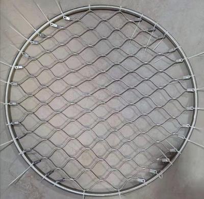 中国 Architectural Flexible Webnet Stainless Steel Ferrule Rope Mesh 7x19 Mesh Aperture 50mmx50mm 2