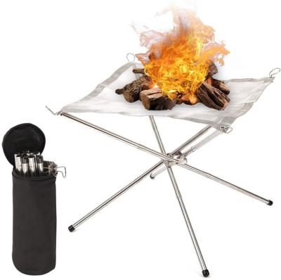 China Foldable fire pit for camping en venta