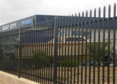 Cina Black Powder Coated Spear Top Steel Hercules Fencing for Security School in vendita