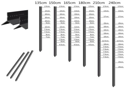 China Bitumen black coated star picket Y Post 1.9kg per meter for construction site Te koop