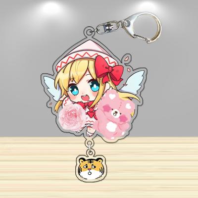 China Simons Hot Cat Decorations Factory Wholesale Price Clear Chained Shaker Charm Custom Acrylic Print Acrylic Charms Standee for sale