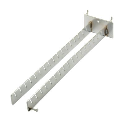 China Display 320mm metal display pegboard hook, slatwall display hook for supermarket for sale