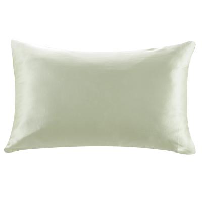 China Anti-bacteria plain dyed pillow case 22 momme pattern and 100% mulbery silk material pillow case for sale