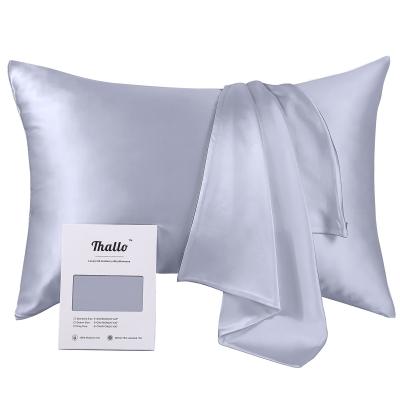 China Anti-Bacteria 100% Pure 19mm Mulberry Silk Pillowcase Satin Pillow Case Cover For Hair And Skin Anti-mites for sale