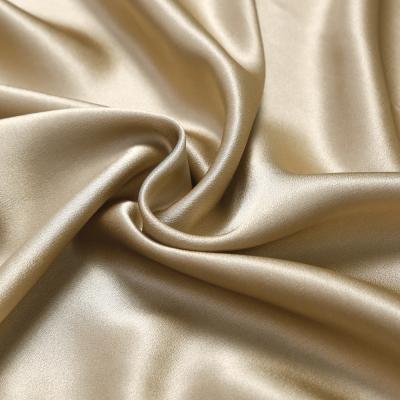 China Wholesale 16/19/22 mm Organic 100% pure mulberry satin silk fabric for apparel or pillow case for sale