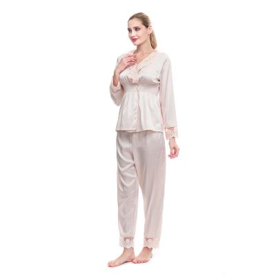 China Factory Price Breathable Plus Size 100% Custom Mulberry Silk Long Pajamas for sale