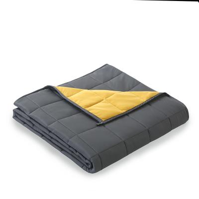 China Adult Hot Selling Antianxiety Cooling Cloth Weighted Blanket Flame Retardant With Non-Toxic Glass Beads for sale