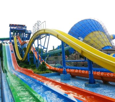 China 2020 popular water park water park equipment with fiberglass slides for sale in water park for sale