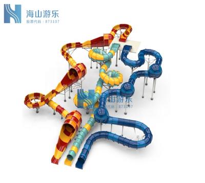 China 2020 new design water park swimming pool slides for family use factory in china for sale