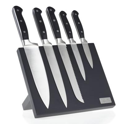 China High Quality Disposable Eternal Star 420J2 Stainless Steel 5 Pieces Knife Set With Magnet Holder for sale