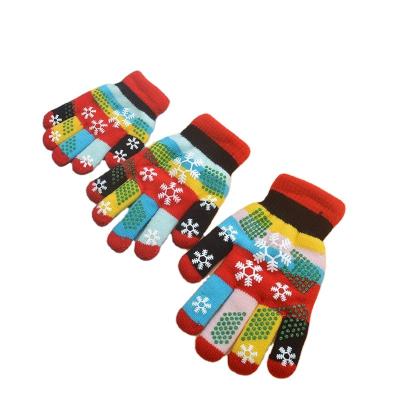 China Custom Winter Women's Finger Gloves Fashion Children's Magic Knitted Gloves For Kids for sale