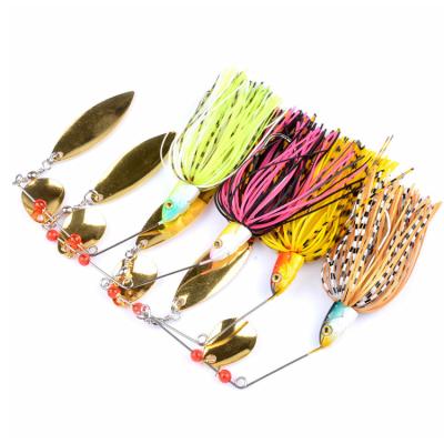 China Factory Wholesale Price Metal Spinner Bait Lure Metal Fishing Jig Lure Fishing Lure Trolling for sale