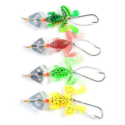 China New Product 6.2g 9cm Fishing Activity Water Frog Lure Outdoor Top Soft Bait Artificial Lure Promotional Chinese Fishing Frog for sale