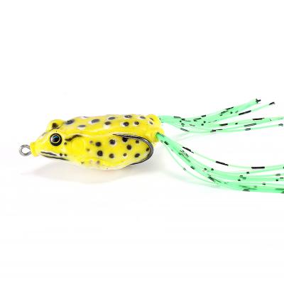 China Bait Fish 5.5 Cm 8g Soft Frog Lure Fishing Artificial Bait 3 D Eyes Frog Fishing Lure Lot for sale