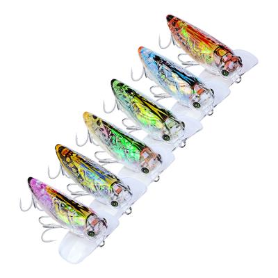 China 5cm Lure 8.5g Hard Bait Snap Plastic Cicada Insects Fishing Lures Y-210 for sale