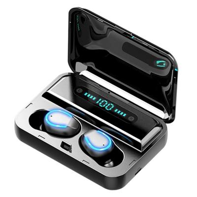 China For Mini Earphones F9 F9-5 TWS 5.0 Radio Earbuds Earphone With 2000mAh Sports Gaming Charging Headset With LED Display Earphone for sale