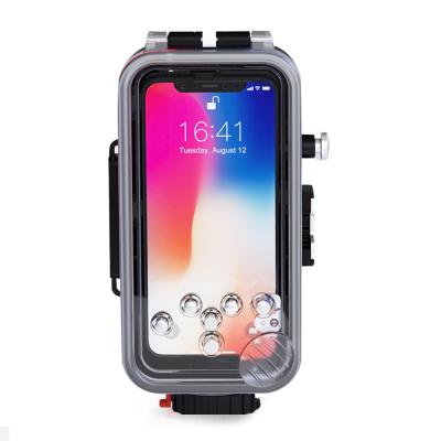 China PC Seafrogs For iPhone X Diving Case 40m/130ft Photo Waterproof Housing Video Taking Snorkeling Case Shockproof Underwater Cover for sale