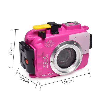 China Seafrogs TG-4 60m PC Camera Housing Underwater Diving Waterproof Diving Case for OLYMPE TG4 Camera for sale