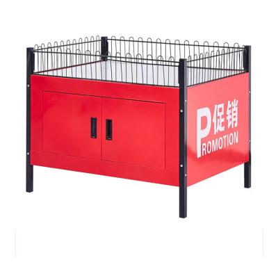 China Large Capacity Corrosion Protection HT Supermarket Display Stand Exhibition Booth Promotion Rack Table for sale