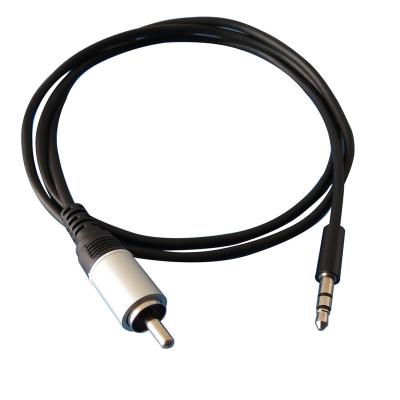 China Shenzhen factory 1meter 3ft speaker 3.5mm to 1 RCA cables nickel plated. for sale