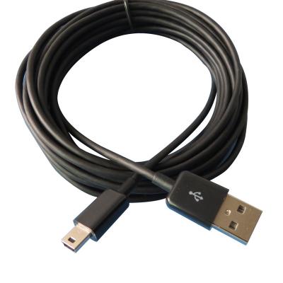 China MP3/MP4 Player 5meter Data Charger Sync Cable Attach USB 2.0 A To Mini B 5 Pin Male For MP3 MP4 GPS for sale