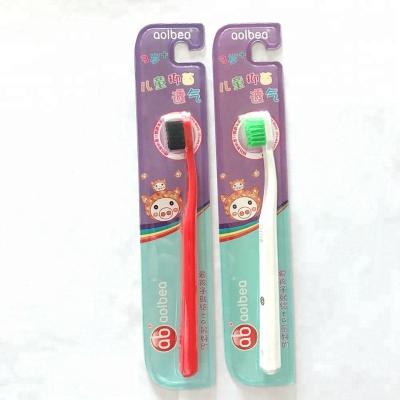 China ALB-4010 Disposable Safety Kids Use Soft Toothbrush Baby Brush BPA FREE for sale