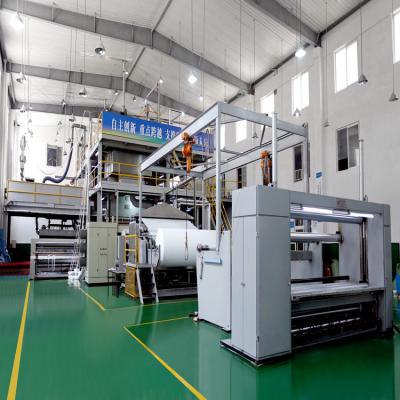 China Automatic Whole Line Factory Hg Sms Non Woven Fabric Making Machine , Filtration System Meltblown pp Nonwoven Fabric Machine for sale