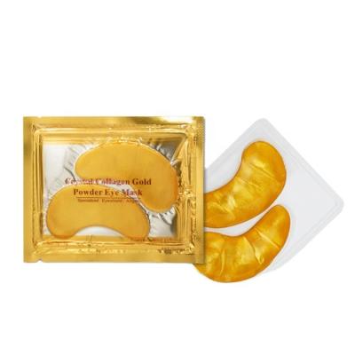 China Anti-Puffiness OEM Skin Care 24k Gold Collagen Eye Pads Private Label Custom Under Eye Gel Mask Cosmetics Gel Eye Sheet Mask for sale