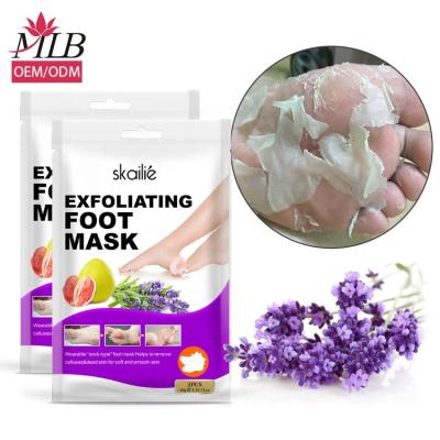 China Custom Wholesale OEM ODM Foot Skin Care Products Korean Foot Cover Mask Foot Pads Exfoliation Private Label Foot Mask for sale