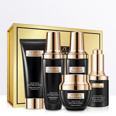 China OEM 5PC Anti Aging Anti Wrinkle Brighten Facial Skin Care Set Other Beauty Skin Care Product Korea Private Label Skin Care Set for sale