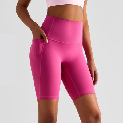 China Breathable spring and DUMMY summer no line embarrassment nudity feeling five high points peach buttocks gaiters waist pocket lulu yoga pants s for sale