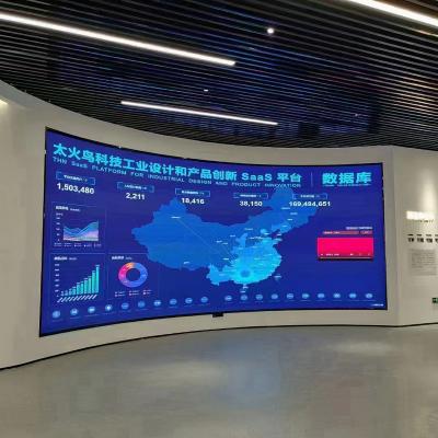 China Small Pixel Pitch HD Exhibition Hall Modern Flexible Led Display Indoor Outdoor Immersive 3D Effect Experience Te koop