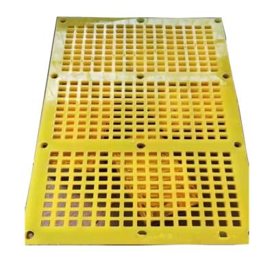 China Mining Rubber Vibrating Screen Plate With Metal Frame for sale