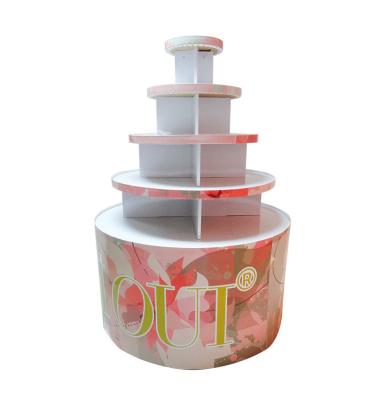 China Retail Pop Display Racks Custom POS Round Drink Display Stand for Customized Shelves for sale