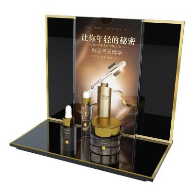 China Table Top Skincare Display Rack Displaying Wiper Stand for Organized Store Showcase for sale