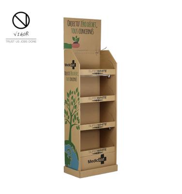 China Advertising Hat Display Cardboard Countertop for Retail Shops Presentation for sale