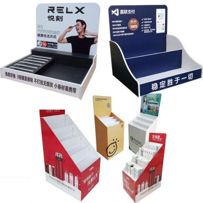 China Customized Eco Friendly Printing Paper Corrugated Rack Tray Stand for Retail Shops for sale