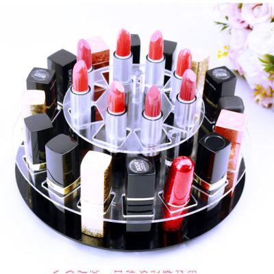 China Supermarket High Grade Cold-rolled Sheet Acrylic Lipstick Holder with Rotating Design for sale