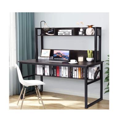 China Commercial Furniture SOHO Modern Wood Desk with Bookshelf and Laptop Workingstation for sale