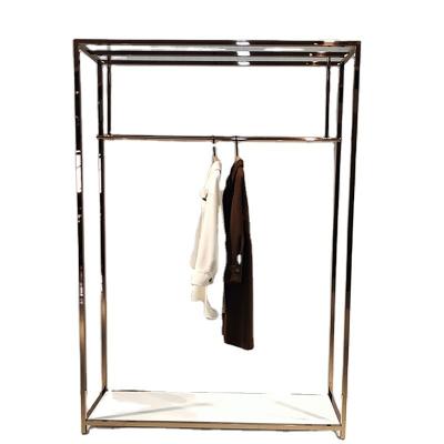 China Golden Clothing Rail Rack Heavy Duty Capacity 380kg Supermarket Rack Boutique Display for sale