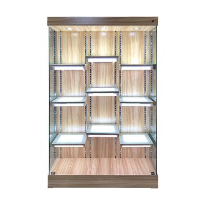 China LED Champagne Cabinets with LED Panel GOP P1.25 Display Shelves and LED Cabinet Light for sale