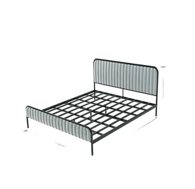 China 1800*1800*2000 Fashion Design Single Queen King Size Bed Frame with Aluminium Profile for sale