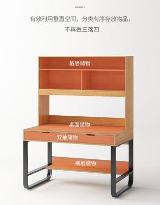 China ISO9001/ISO14001 Certified Work Desk with Storage Shelves Modern Home Office Essential for sale