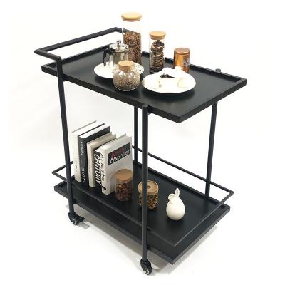 China Embalagem de correio N 3 Tier Trolley de aço de design simples dobrável Mini Food Serving Hotel/Tea à venda