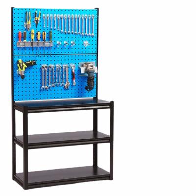 China Customized Metal Pegboard Panel Display Rack for Organizing Household Garage Hardware for sale