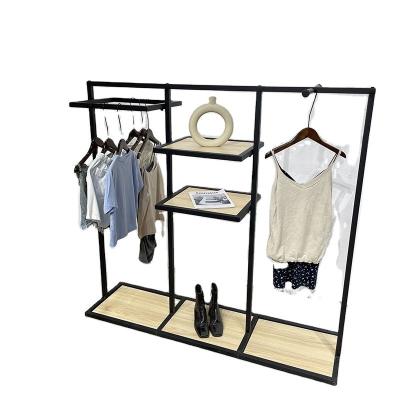 China Metallic Children's Apparel Racks with Shoe Shelves 300KG Capacity Durable and Sturdy for sale