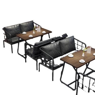 China Moderne PANEL Houten stijl Aluminium Metalen Koffietafel Set voor woonkamermeubilair Te koop