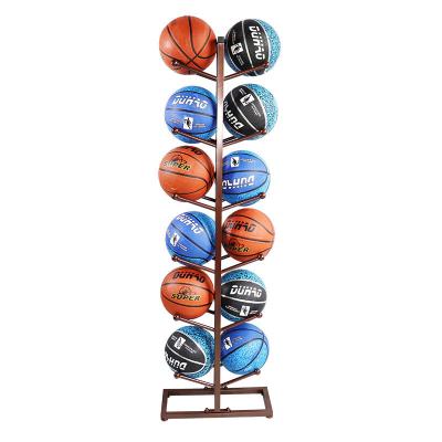 China Customized Multilayer Metal Basketball Storage Rack for Sports Cards and Skate Display for sale