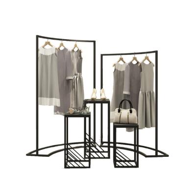 China Double-sided Supermarket Rack Clothes Standee Display Stand for Retail Clothing Shops for sale