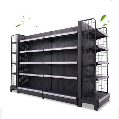 China Modern Double-sided Retail Shop Display Rack for Convenience Store Convenience Design for sale